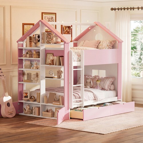 Full size bunk bed with - full,