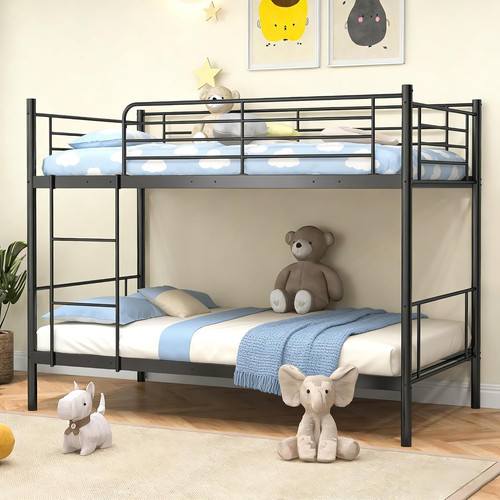 Twin over metal bunk - over,
