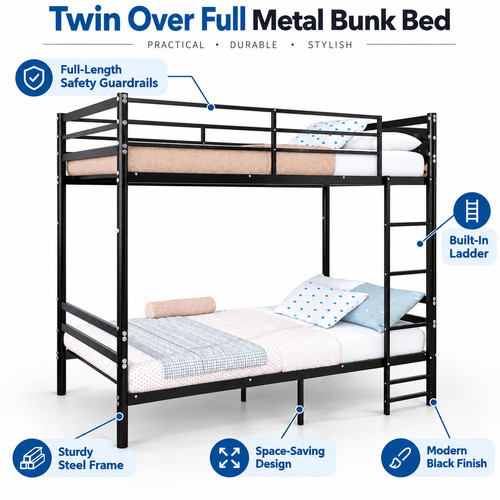 Bunk bed twin over - bed,