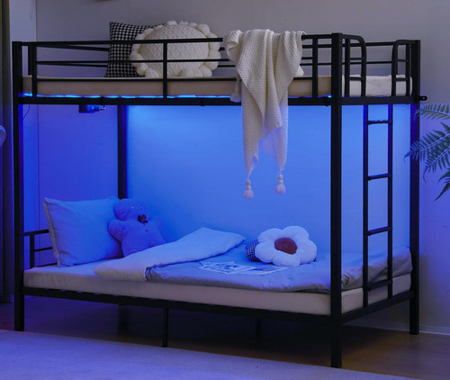 Metal bunk bed twin over - twin,