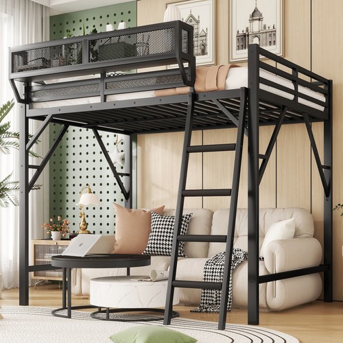 Queen loft bed - ladder, &